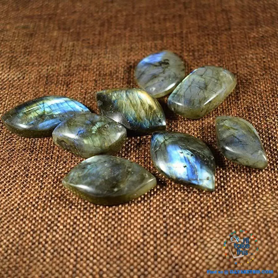 🧘 Handmade Natural labradorite Moonstone Stone Pendants Necklaces