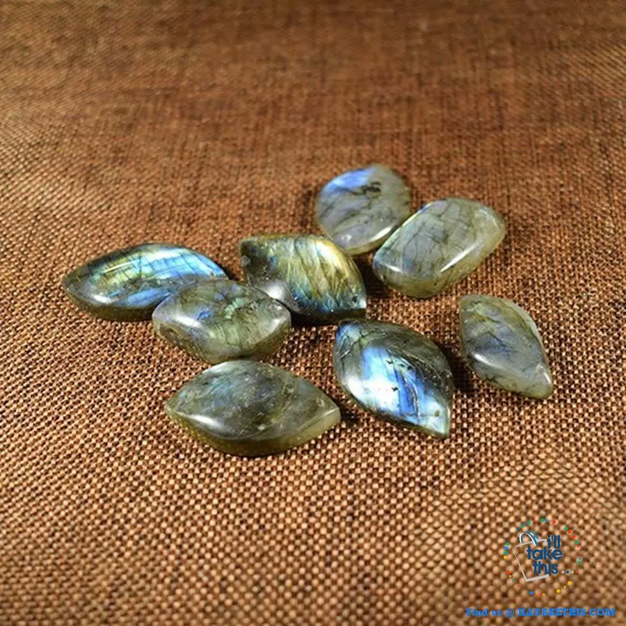 🧘 Handmade Natural labradorite Moonstone Stone Pendants Necklaces