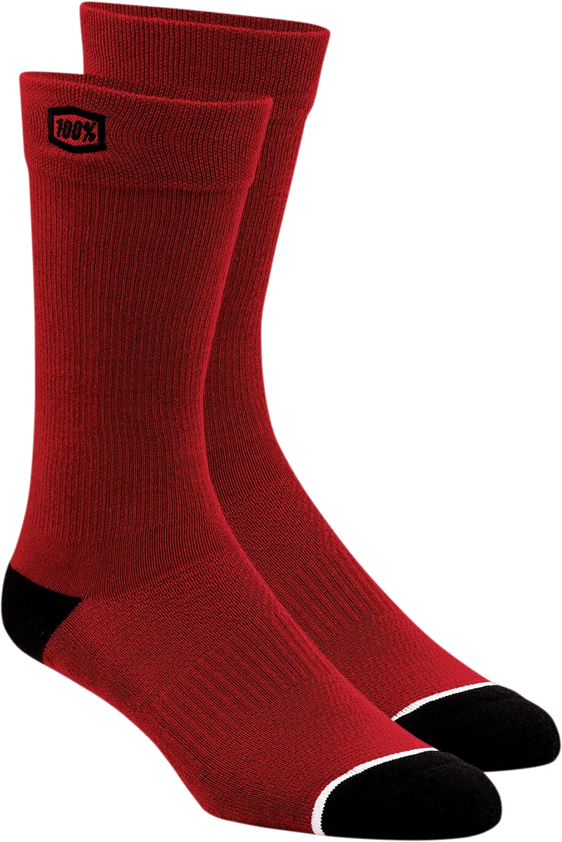 100% Solid Socks - Red - Small/Medium 20050-00006
