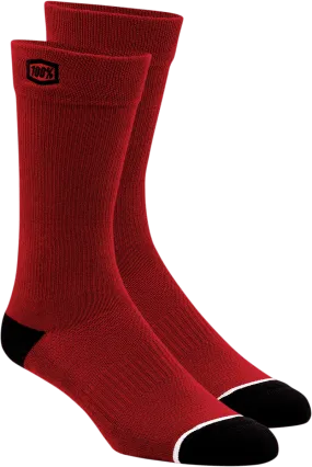 100% Solid Socks - Red - Small/Medium 20050-00006