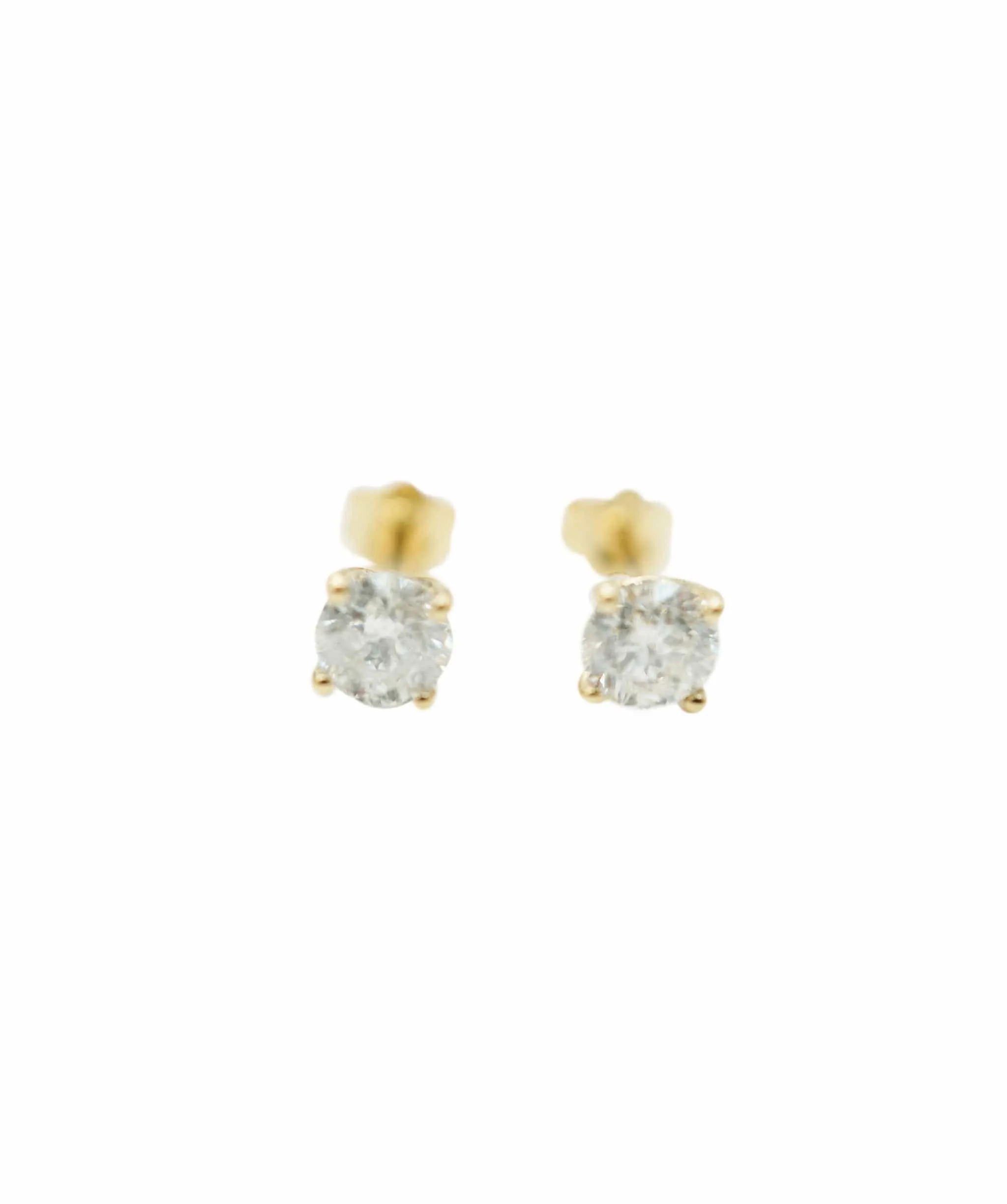 1.01CT J ROUND SHAPE DIAMOND ANL-S39-3 Stud pair