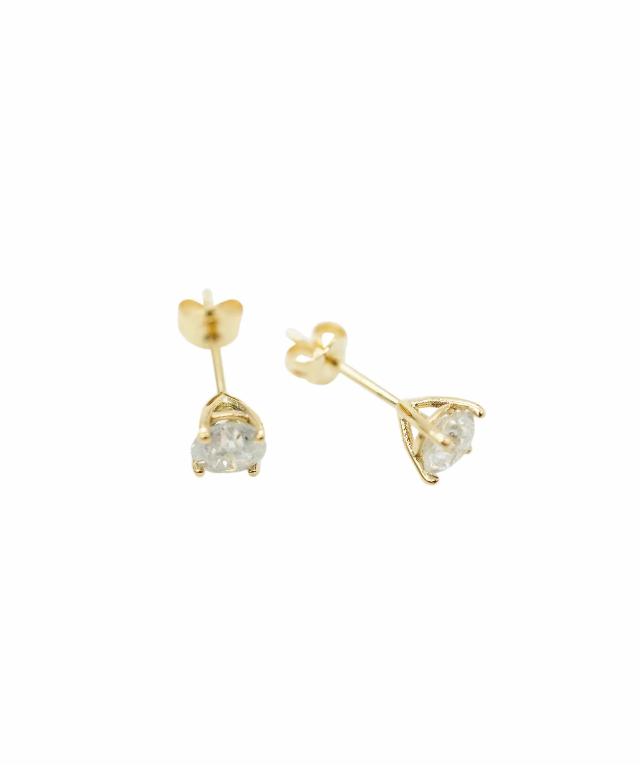 1.01CT J ROUND SHAPE DIAMOND ANL-S39-3 Stud pair