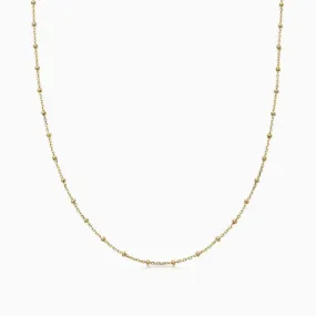 18KYG Gold Spherical Chain 20"L
