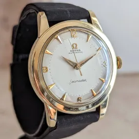 1958 OMEGA Seamaster Automatic Wristwatch Cal. 500 14K G.F. Vintage Watch Ref. G6250