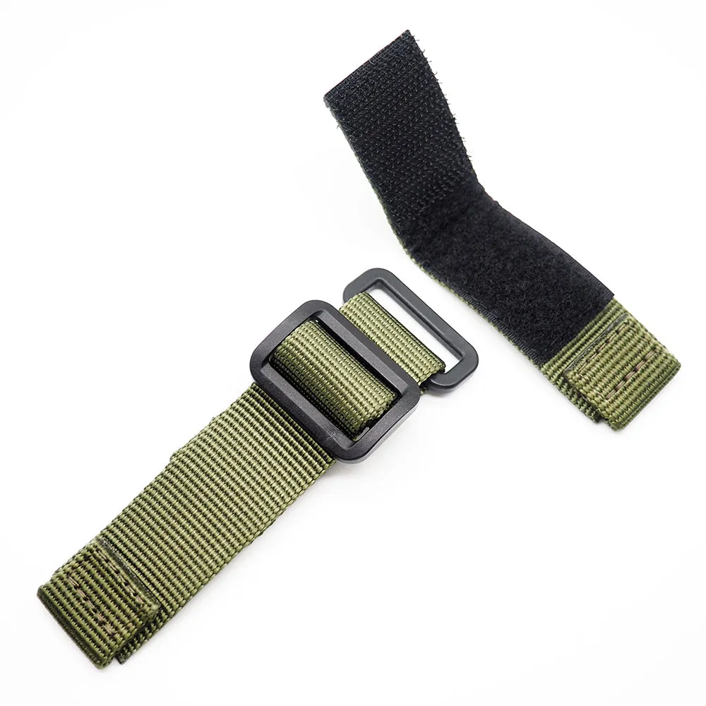 20mm, 22mm Nylon Sport Velcro Watch Strap, Army Green / Black / Blue