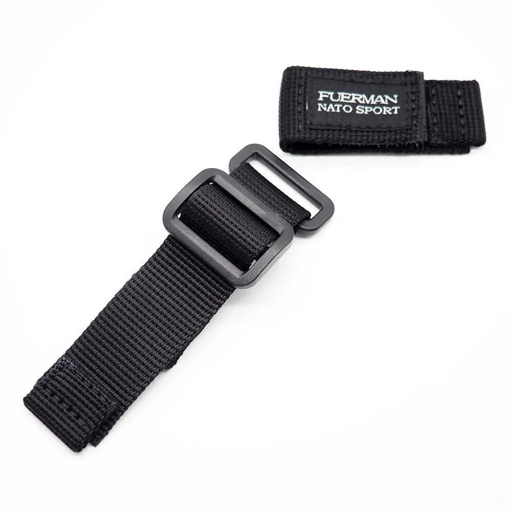 20mm, 22mm Nylon Sport Velcro Watch Strap, Army Green / Black / Blue