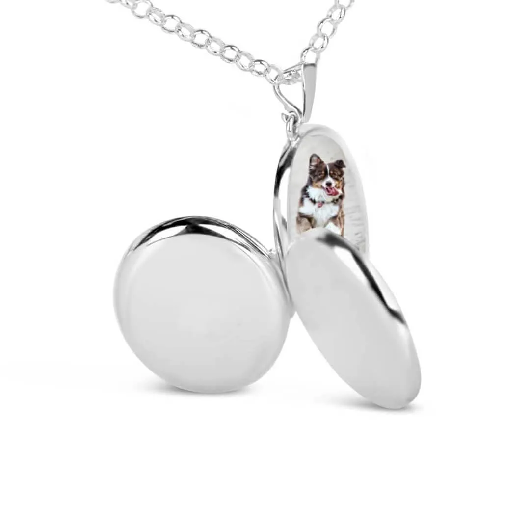 4 Photo Silver Expanding Oval Locket   Photos