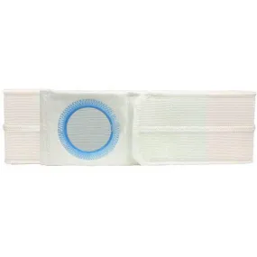 7" Left, White, Regular Elastic, Flat Panel Belt, Extra Large, 2-5/8" Opening Placed 1" From Bottom