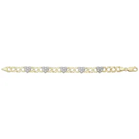 9ct Gold Baby Hearts Bracelet