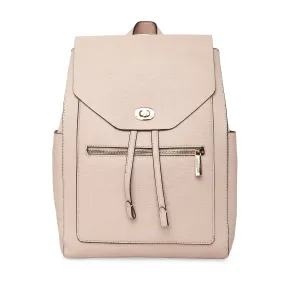Accessorize London Women'S Faux Leather Pink Nikki Backpack
