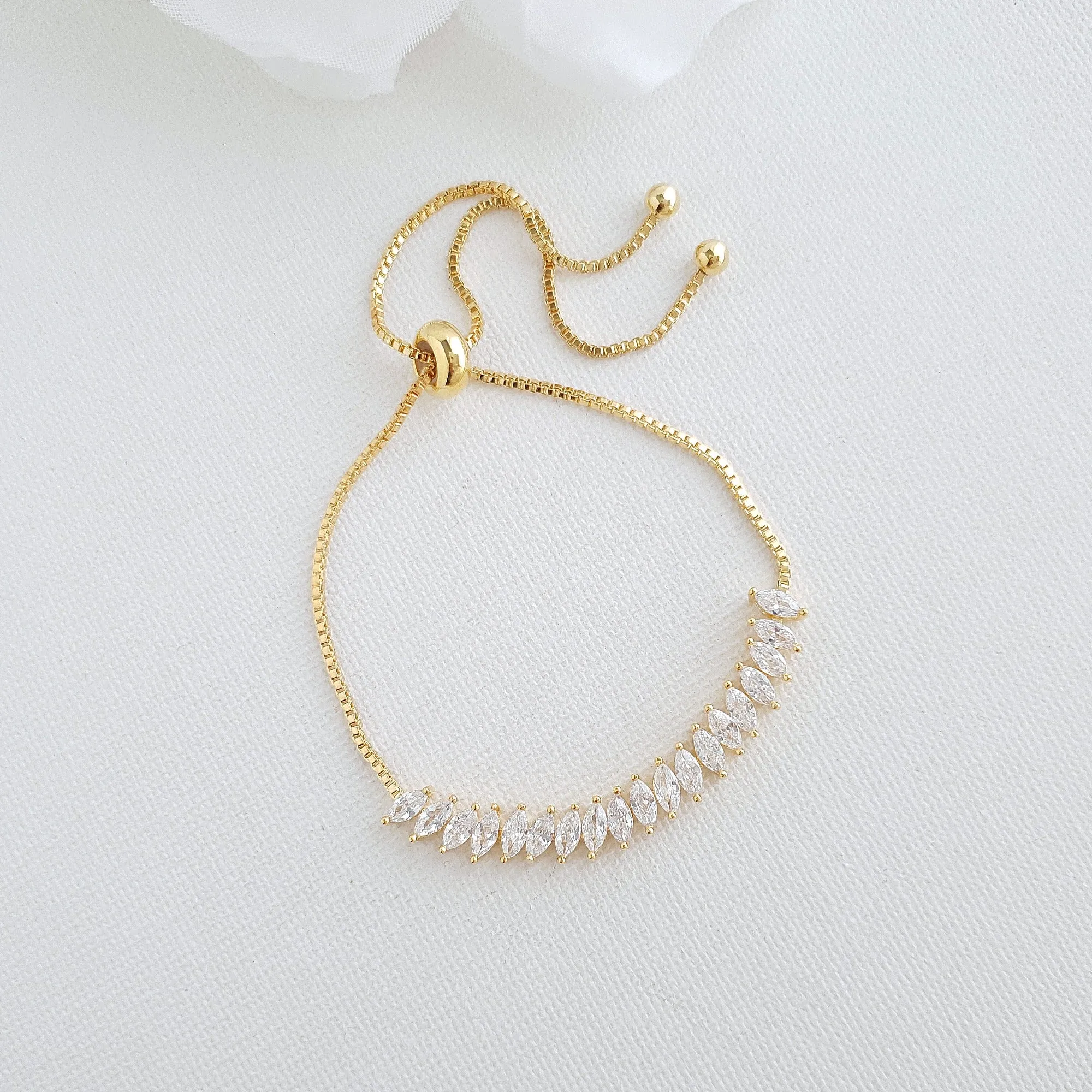Adjustable Gold Bracelet- Katie