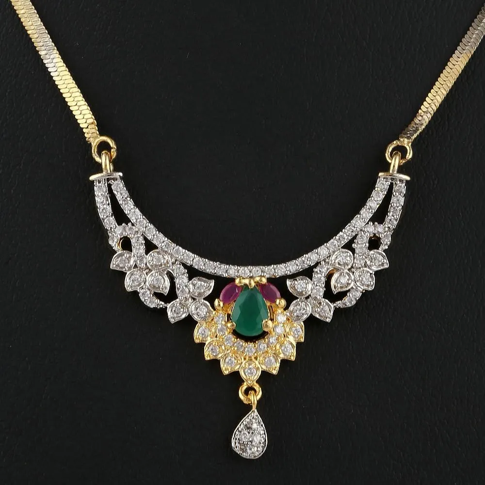 American Diamond Locket Set - Multi