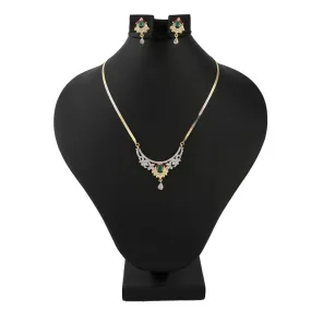 American Diamond Locket Set - Multi