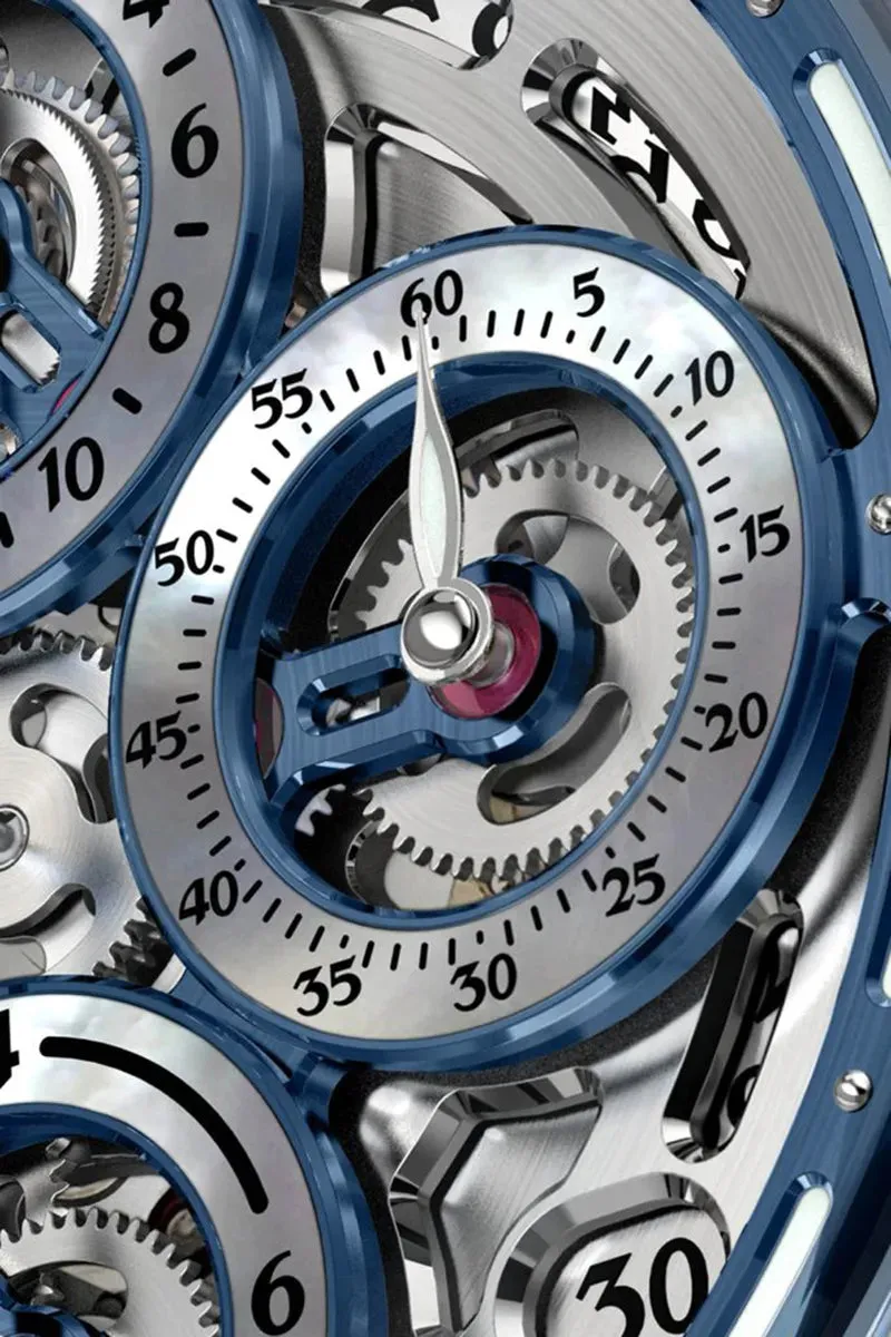 BEHRENS “NAVIGRAPH” AUTOMATIC BLUE GMT