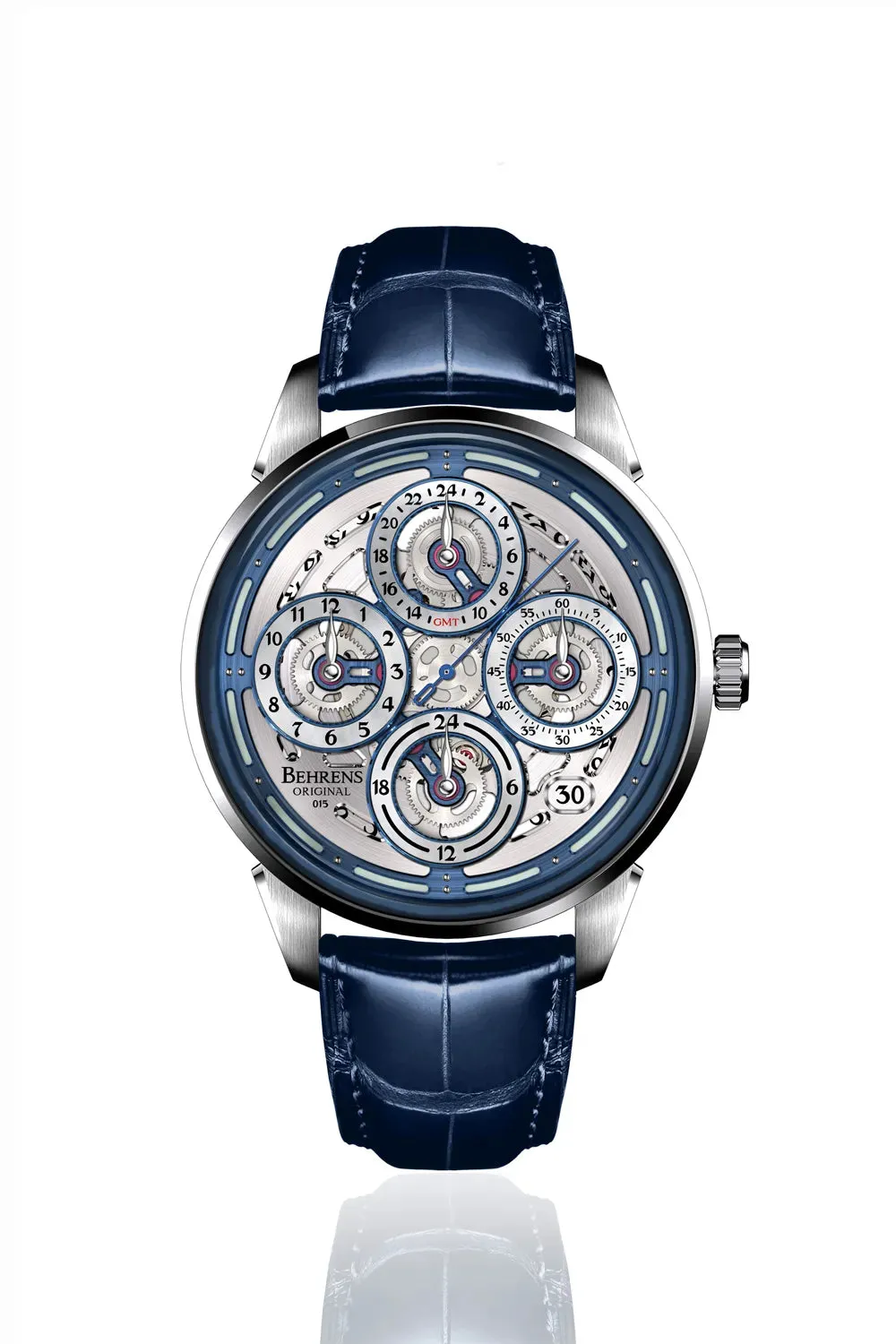 BEHRENS “NAVIGRAPH” AUTOMATIC BLUE GMT