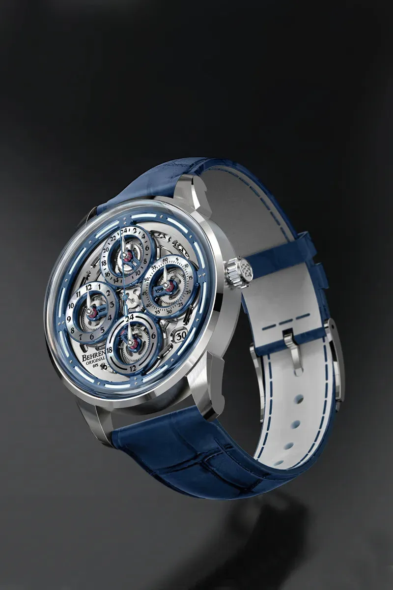 BEHRENS “NAVIGRAPH” AUTOMATIC BLUE GMT