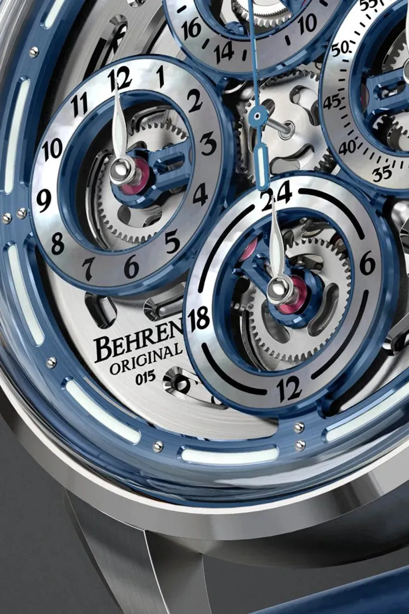 BEHRENS “NAVIGRAPH” AUTOMATIC BLUE GMT