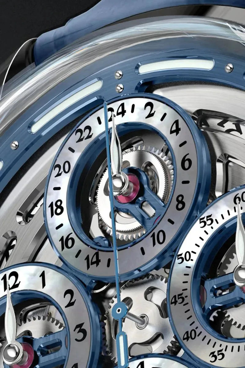 BEHRENS “NAVIGRAPH” AUTOMATIC BLUE GMT