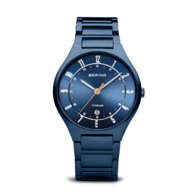 Bering Titanium Mat Blue Watch