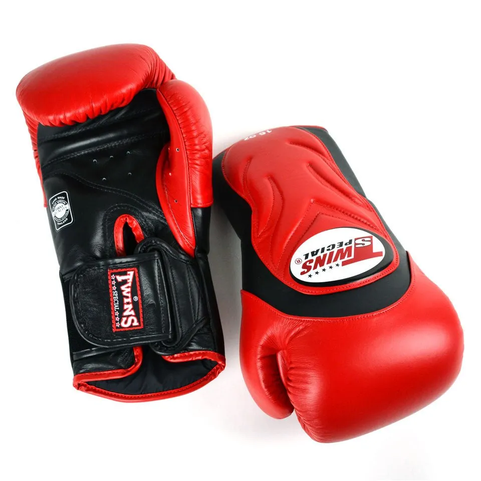 BGVL6 Twins Red-Black Deluxe Sparring Gloves