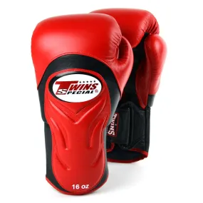 BGVL6 Twins Red-Black Deluxe Sparring Gloves