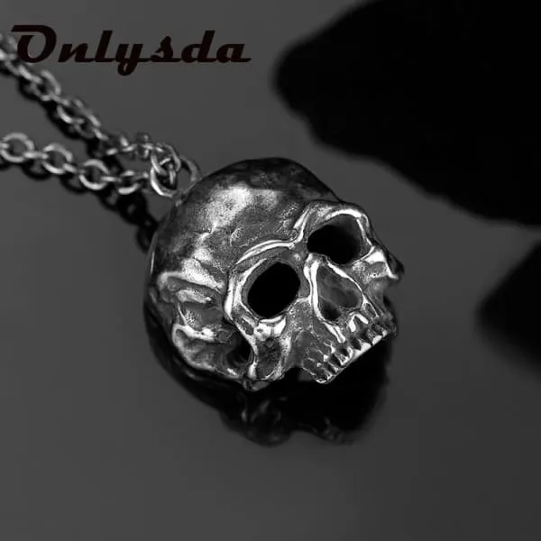 Black Skull Necklace