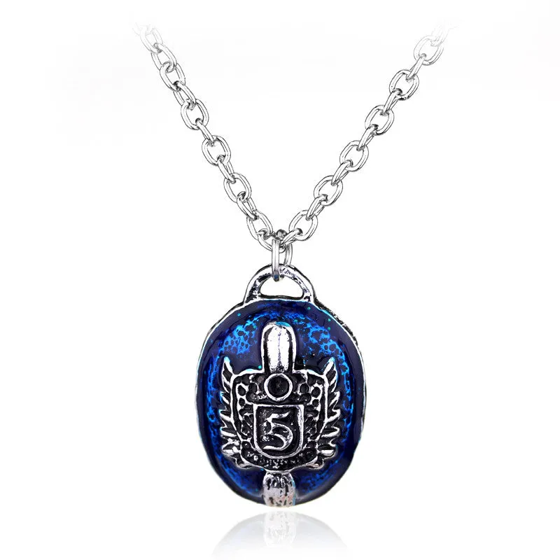 Blue Stone Pendant Necklace for Women