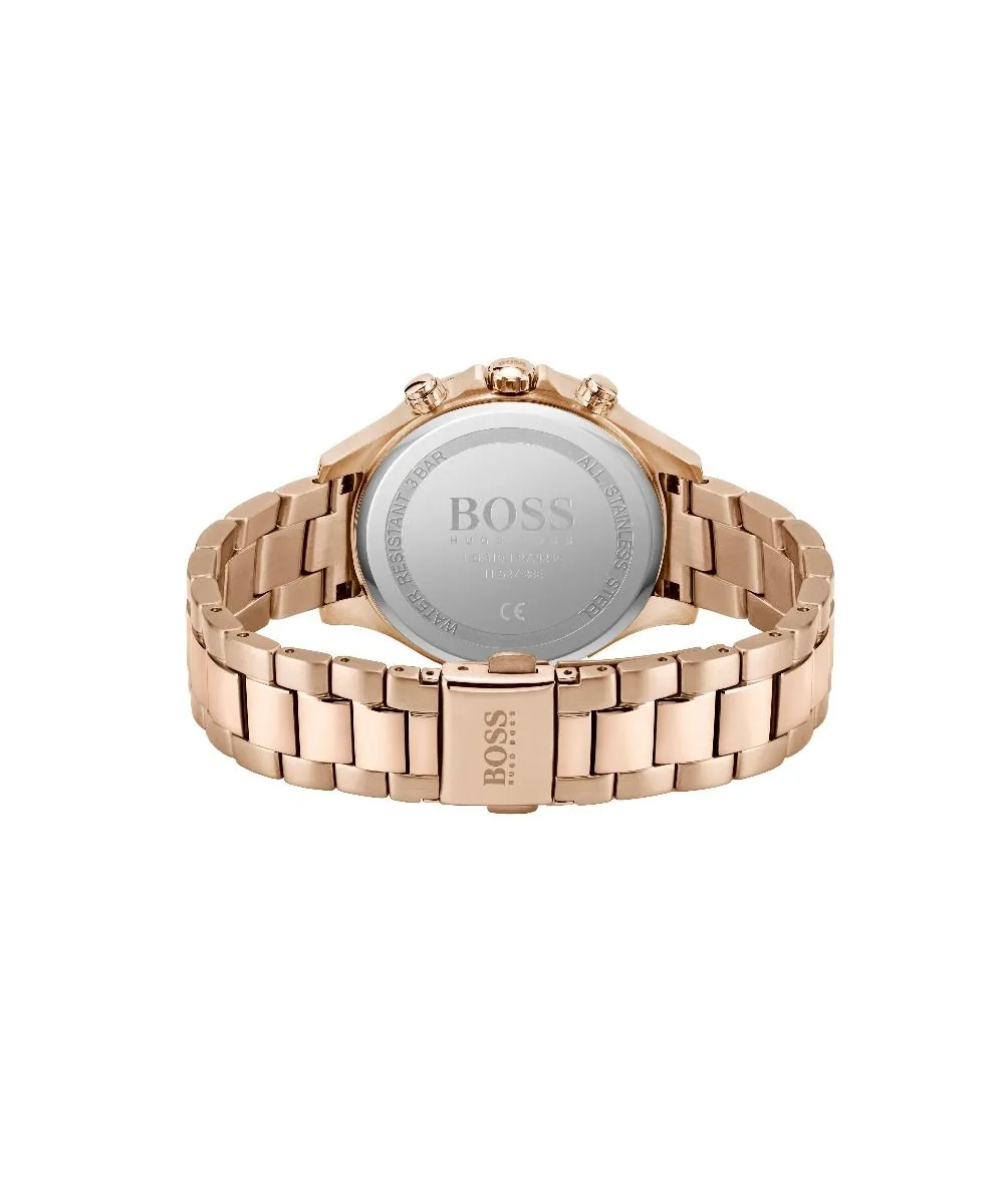 Boss Ladies Hera Carnation Gold Ip Bracelet Watch