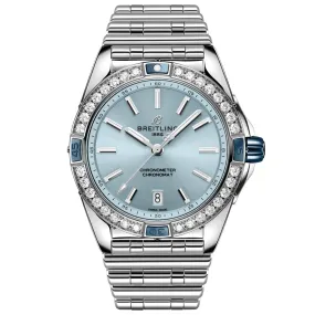 Breitling Super Chronomat 38mm Blue Dial Automatic Ladies Watch A17356531C1A1
