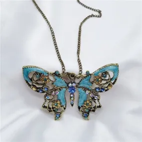 Butterfly Necklace Vintage Hollowed-out Necklace Valentine's Day Gifts