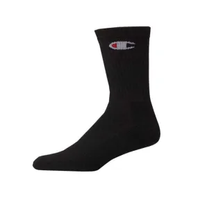Champion - Men's Crew Socks 6-pairs, Black