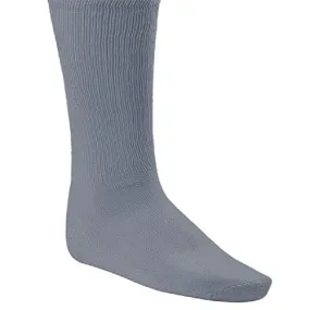 Champion Sports Rhino® All Sport Socks - Machine Washable Sport Sock - for Baseball, Football, Soccer - Cushioned Tube Sock - Stay-in-Place Fit - Size S/6.5-8.5 - Gray