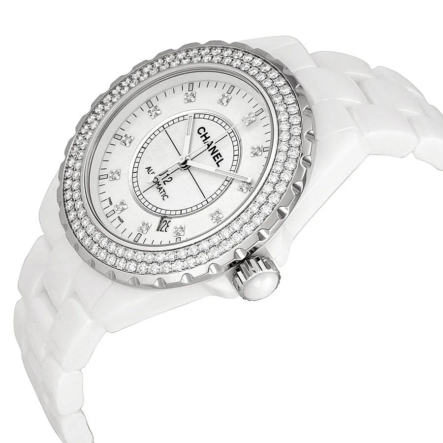 Chanel J12 Diamonds Date Automatic Ceramic Watch H2013