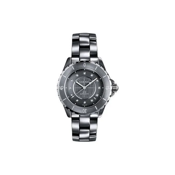 Chanel J12 Titanium Dial Ceramic Ladies Watch H3242