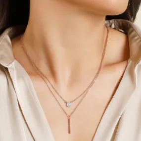 Circle and Bar Choker Necklace