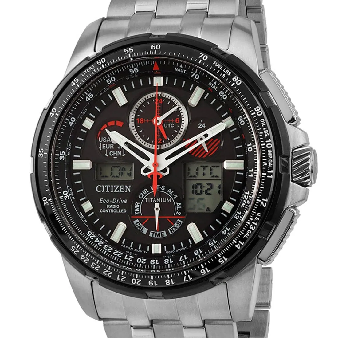 Citizen Promaster Sky Eco-Drive Chronograph Titanium Male 200m Watch JY8069-88E