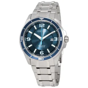 Citizen Ti IP Blue Dial Titanium Men's Watch BM6929-56L