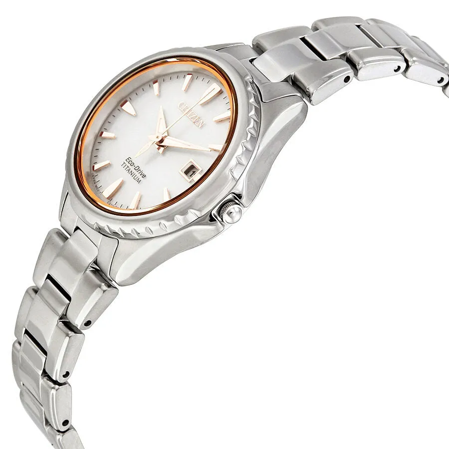 Citizen Titanium Silver Dial Ladies Watch EW2410-54A