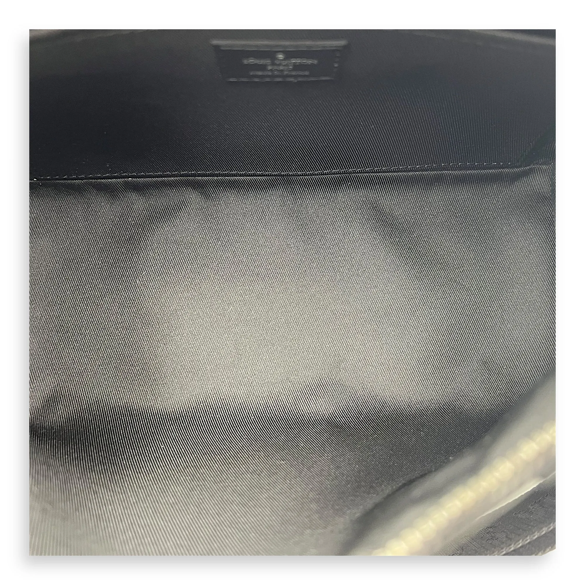 City Keepall Black Crossbody Bag in Coated Canvas, Silver hardware