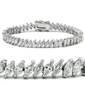 CJ47106 Wholesale Women's Brass Rhodium AAA Grade CZ Clear Bracelet