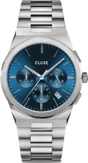 Cluse Vigoureux Chrono Blue Silver