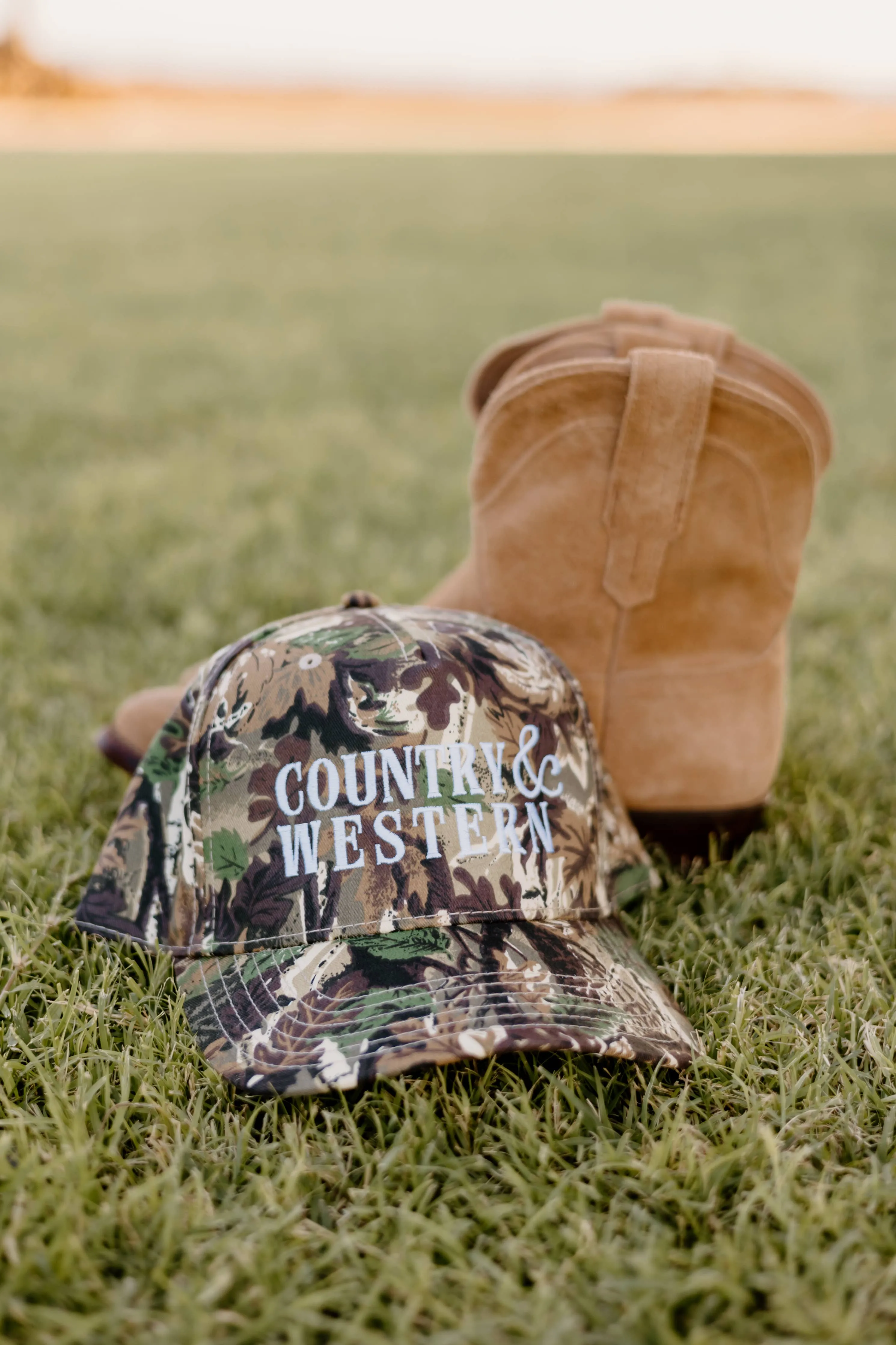 Country & Western Camo Trucker Hat