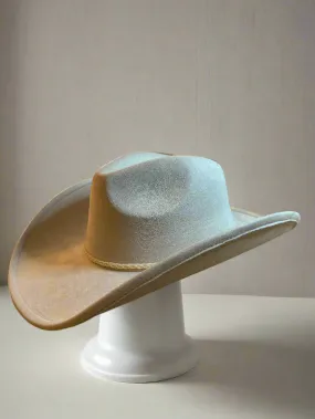 cowboy hat / Cream western hat / Suede material