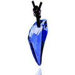 Crystal The teeth of the Wolf pendant chains  long Leather