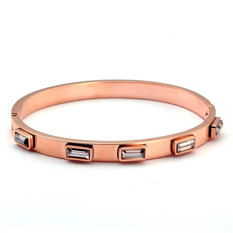 Cubic Zirconia Charm Bracelets Bangle
