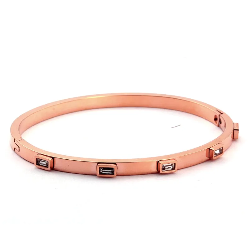 Cubic Zirconia Charm Bracelets Bangle