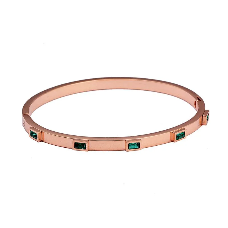Cubic Zirconia Charm Bracelets Bangle