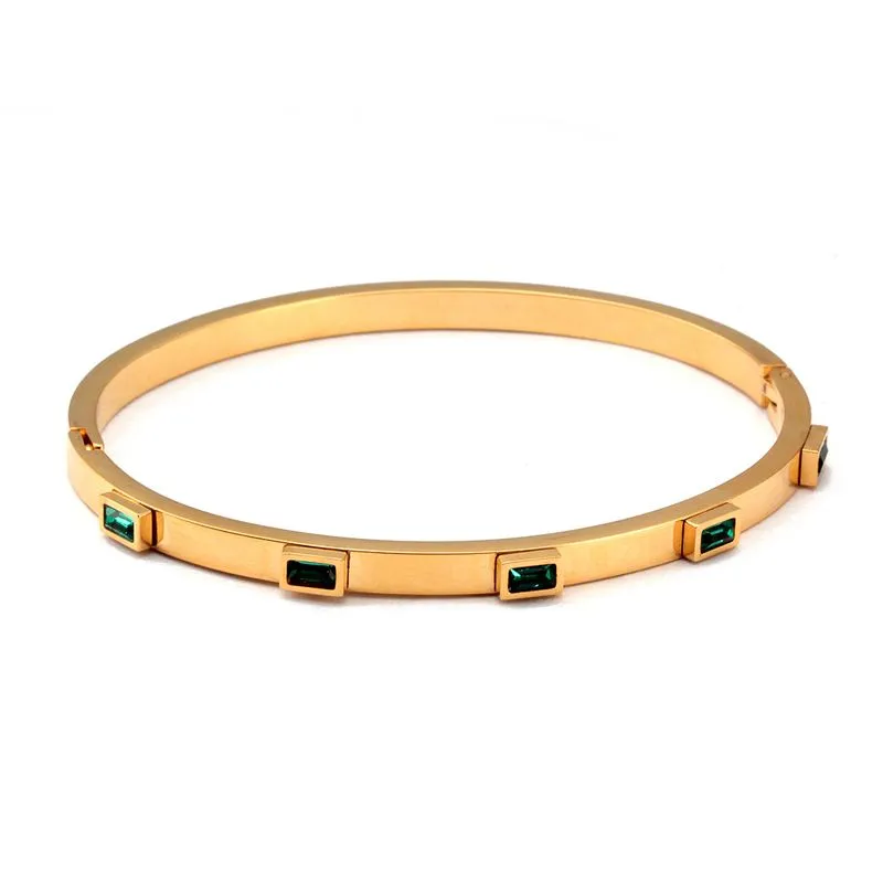Cubic Zirconia Charm Bracelets Bangle