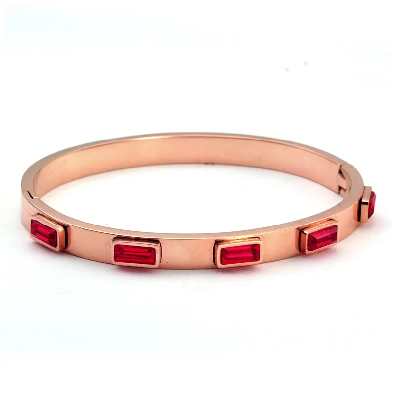 Cubic Zirconia Charm Bracelets Bangle