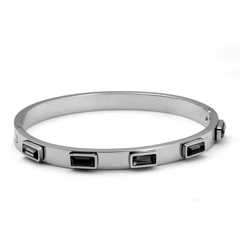 Cubic Zirconia Charm Bracelets Bangle